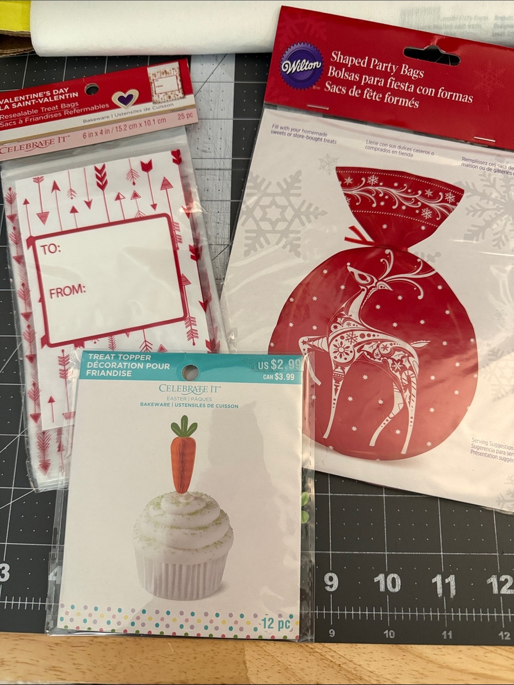 Treat bags and cupcake toppers